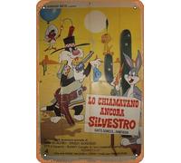 Plaque rétro en métal avec inscription « They Called Him Sylvester, » - Décoration murale - Pour maison, chambre, cuisine, bar, maison, café - 20,3 x 30,5 cm