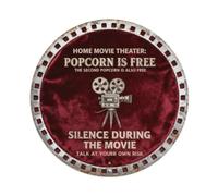 Plaque rétro en métal pour home cinéma