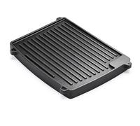 Plaque réversible en fonte de 32 x 24 cm pour Enders Urban, Urban Pro, Explorer, Explorer Pro, plaque de cuisson 1/2 surface de cuisson, accessoires de barbecue, plaque en fonte massive, poêle