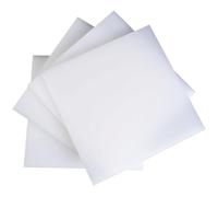 Plaque rigide en PP, Feuille de plastique PP blanc, format A4 210x297mm, paquet 15 avec 1-5mm d'épaisseur(4mm 3 Pcs)
