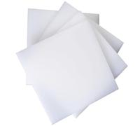 Plaque rigide en PP, Feuille de plastique PP blanche 400x500mm 2-10mm for panneau protection CNC, bricolage industriel(5mm)