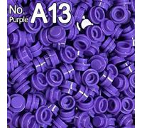 Plaque Ronde 1x1 Pour Bricolage,Peinture Remix Pixel Art 53 Couleurs,Blocs De Construction,Pièces Moc,Briques,Mosaïque,Jouets,4073/6141,300 Pièces/Lot - Type Purple