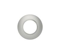 Legrand - Plaque de finition ronde dooxie 1 poste finition effet aluminium mat avec bague effet chrome