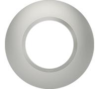 Plaque ronde dooxie 1 poste finition effet aluminium