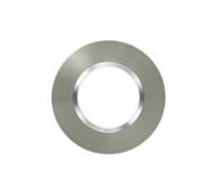 Legrand - Plaque de finition ronde dooxie 1 poste finition effet inox brossé avec bague effet chrome