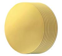 Plaque ronde en laiton de 1mm d'épaisseur, cercles en laiton massif de 10 à 100mm, adaptés à l'artisanat, au bricolage, aux réparations électriques, à usage industriel, 10 pièces(1 * 85mm)