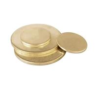 Plaque ronde en laiton, feuille de cuivre, Plaque ronde en laiton, diamètre 10-300 mm, 1 pièce(Thickness 2mm,Diameter 20mm)