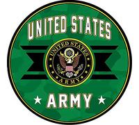 Plaque ronde en métal Us Army 30,5 x 30,5 cm