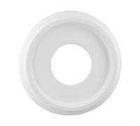 Plaque ronde en polyuréthane compatible avec les ventilateurs de plafond et les luminaires offrant une finition constante et un aspect raffiné