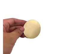 Plaque Ronde pièces en Laiton Coupe H62 Dia 25mm 30mm 35mm 40mm 50mm 60mm 80mm épaisseur 2mm 3mm Disque en Laiton Joint en Laiton cuivre Pur (Color : Thickness 3mm, Size : 60mm)