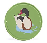 Plaque ronde vintage en métal avec motif de canard et d'oie, décoration murale en forme de colibri, décoration d'intérieur, oiseau exotique, ferme, bureau, magasin, pubs, club, cadeau, 30 cm x 30 cm