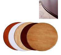 Plaque rotative en Bois de 24 à 40 Pouces, for Bureau de Bricolage, Plateau Rond, Plateau de Table en Panneaux de Particules Entiers, for la Maison(White,100cm(40in))