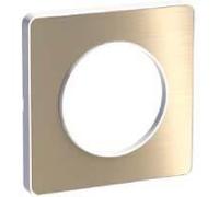 Plaque Schneider Odace Touch Bronze Brossé 1 Poste