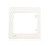 Plaque simple - SIEMENS - DELTA IRIS - Blanc - À l'unité - Compatible avec mécanismes