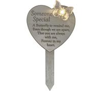 Plaque solaire commémorative en forme de coeur - Quelqu'un de spécial WD2002 (Taille unique) (Grau)