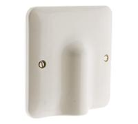 Plaque sortie de câble 32A 100 x 100 mm + serre câble - Blanc - Zenitech