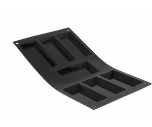 Plaque souple antiadhésive de 7 grands financiers Moulflex noir