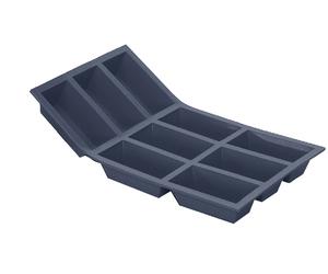 Plaque souple antiadhésive de 9 portions cake Moulflex noir