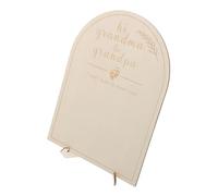 Plaque Souvenir Bébé en Bois, Lot de 1 Set de Set, Beige, Annonce | Né, Affichage Photo, Design Ajustable, Enregistrement du Mois, Coffret Élégant
