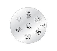 Plaque stamping - KONAD - M33 - Signes astrologiques - Motifs zodiaque - Nail art