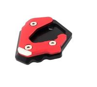 Plaque Support antidérapante Béquille latérale Moto Agrandir Le Coussinet Pied Extension Pied Béquille latérale Alliage pour Benelli TNT25 TNT25 Plaque de béquille Pad.(Rouge)
