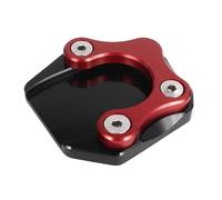 Plaque Support D'extension Béquille Latérale Pied Béquille Moto Agrandir pour Suzuki pour GSX-S750 2016-2021 Support de stationnement(Rosso)