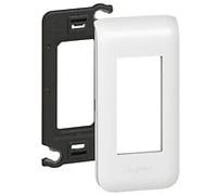 Plaque support Mosaic - pour 1 module - blanc LEGRAND