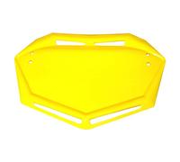 Plaque Support Velo BMX Trial Aero Design Plastique Competition VTT Motocross MX Moto Quad Kart Cross Karting Enduro (Jaune)
