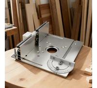 Plaque Table Defonceuse en Alliage D'Aluminium, Défonceuse Sous Table, Plaque de Base Universelle for le Travail du Bois et le Rognage