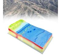 Plaque tectonique géographique 3D pour l'éducation et la démonstration réalistes des sciences de la Terre