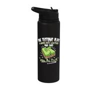Plaque tectonique « Sorry My Fault » avec citation amusante sur les tremblements de terre Stainless Steel Insulated Water Bottle