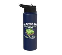 Plaque tectonique « Sorry My Fault » avec citation amusante sur les tremblements de terre Stainless Steel Insulated Water Bottle