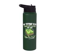 Plaque tectonique « Sorry My Fault » avec citation amusante sur les tremblements de terre Stainless Steel Insulated Water Bottle