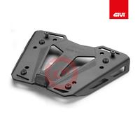 Plaque Top Case GIVI M8B Trekker Porte-Paquet Monokey Aluminium Anodisé Noir