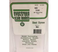 Plaque transparente lisse 0.13x150x300mm Ref : 9005 - Evergreen