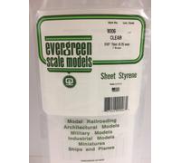 Plaque transparente lisse 0.25x150x300mm Ref : 9006 - Evergreen