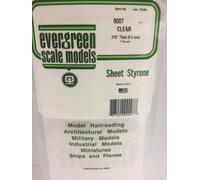 Plaque transparente lisse 0.38x150x300mm Ref : 9007 - Evergreen