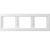 Plaque triple horizontale blanc neige K.1 13737009