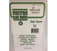 Evergreen Scale Models BoardBatten .125 Espacement G