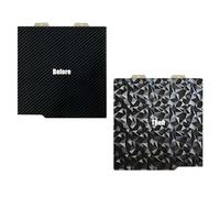 Plaque Typesetter 184 mm avec motif pierre carbone face immunitaire pour plusieurs filaments facile de réfrigération retrait de chaleur plaque de construction pour PETG ABS