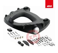 Givi Plaque de montage M5 Monokey – Support pour top-case noir – Kit vis et gommes compris