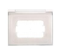 Plaque universelle IP44 compatible avec Bticino Vimar Gewiss, Plaque Passe-Câbles, 3 modules par boîte 503 (blanc)