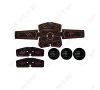 Plaque Ventrale - Td® - Autocollants Ems - 1 Autocollant Abdominal - 2 Autocollants Bras - Charge Usb Multicolore