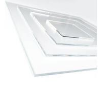Plaque verre acrylique 1 mm. Feuille de verre acrylique. Verre acrylique transparent. Verre synthétique. Plaque PMMA XT. - 40 x 70 cm (400 x 700 mm) -