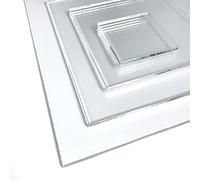 Plaque Verre Acrylique 2 mm. Feuille de verre acrylique transparent. Verre synthétique extrudé. Plaque PMMA XT. - 80 x 80 cm (800 x 800 mm) -