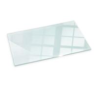Plaque verre devant cheminée et plaque de sol en verre motif transparent 100x50 Tulup