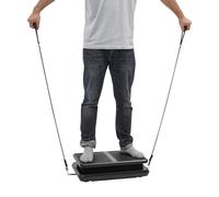 Plaque vibrante Appareil de fitness 200 W 99 niveaux Télécommande jusqu'à | Plateforme d'exercice de machine vibrante de 1 à 15 minutes, minuterie, affichage numérique, 2 bandes de résistance pour des