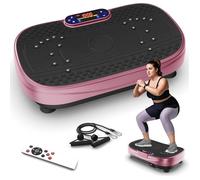 Plaque vibrante avec moteur silencieux+Bluetooth Intégré - 120 niveaux de vibration - avec télécommande - 150 kg Max - Or rose