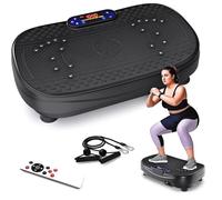 Plaque vibrante avec moteur silencieux+Bluetooth Intégré - 120 niveaux de vibration - avec télécommande - 150 kg Max - Noir
