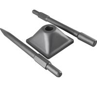Plaque vibrante, construction en acier durable, capacité de compactage efficace, kit complet pour le compactage des sols